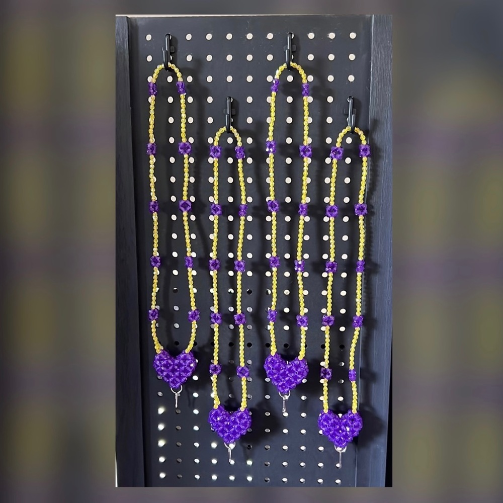 LAKERS (colors) beaded Lanyards